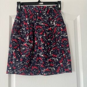 French Connection Abstract Mini Skirt w Pockets size 6